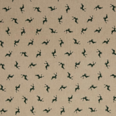 Canvas | EMBER Leinenoptik | Hirsch Tannengrün